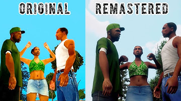 GTA San Andreas Remastered VS ORIGINAL Side by Side Comparison Graphics