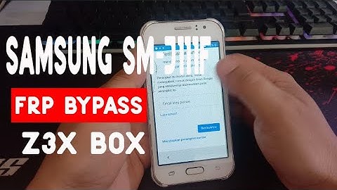 Samsung J111F Frp Reset with z3x one click