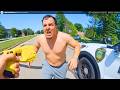 Officer’s Taser Fails Before Crazy Man Tackles Him 