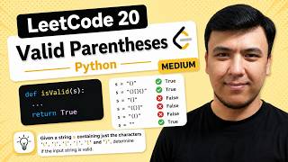 Leetcode 20 - Valid parentheses(O'zbekcha) - Oson uslubda
