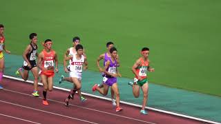 男800m  決勝　2017九州新人陸上
