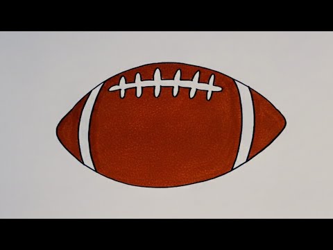 Easy Draw Rugby Cup How to Draw A Rugby Ball and Shade it Easy | Drawing And Coloring ...