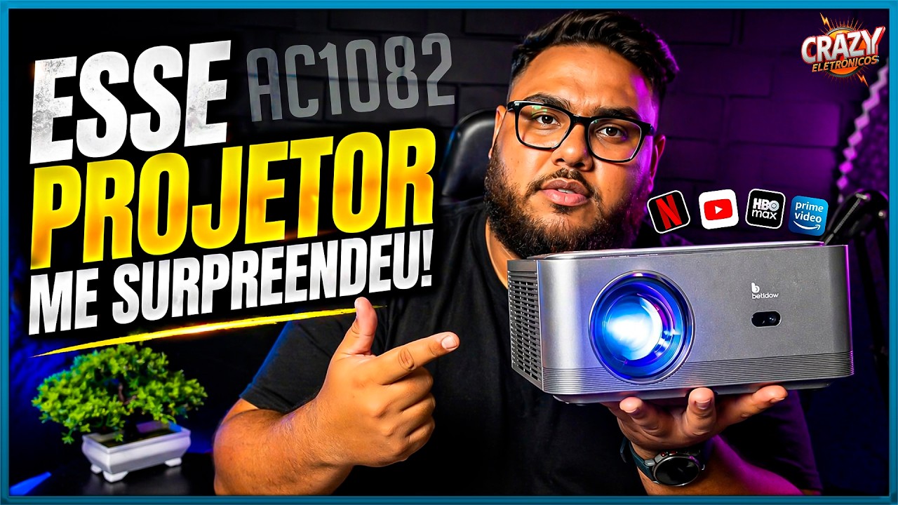 Testei o Novo Projetor AC1082 da Bettdow: imagem surpreende?