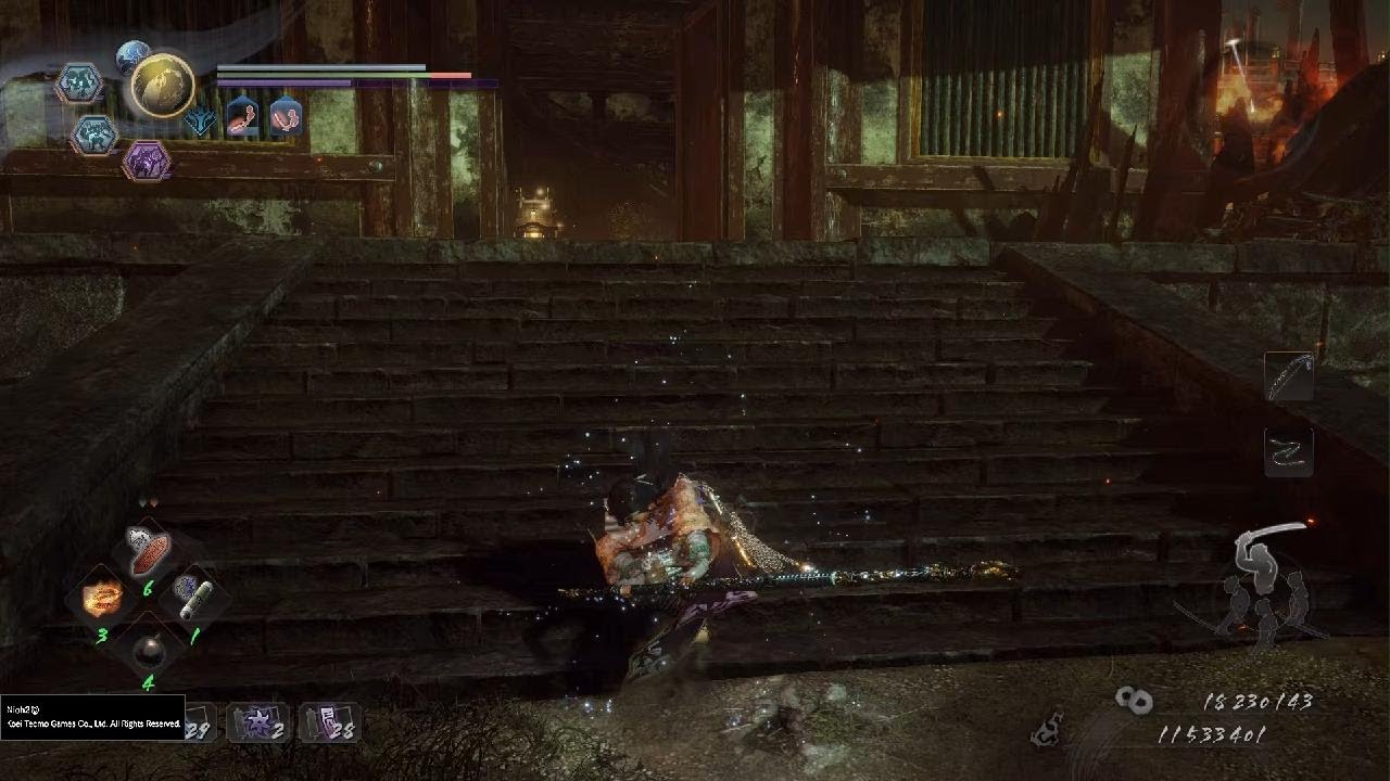 Nioh 2 Splitstaff has the most satisfying animations - YouTube