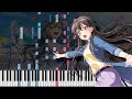 【バンドリ】Dreamers Go! / Poppin'Party (full ver)ピアノ アレンジ