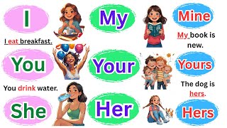 Learn English for Beginners: I, My, Mine | Easy Grammar & Sentences 📘✨