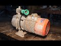 How To Making Old Water Pump Motor Rewinding Restored