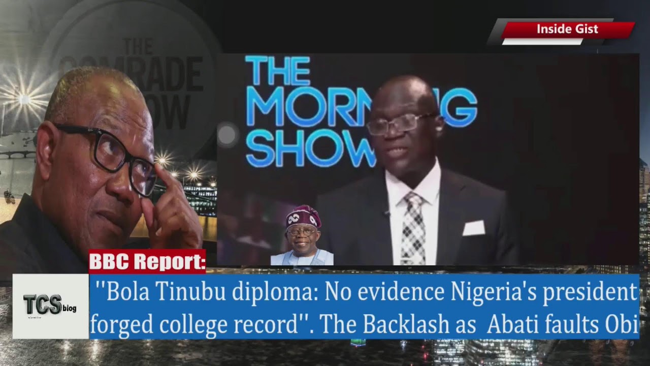 ''Bola Tinubu diploma: No evidence Nigeria's president  forged college record''. The Backlash as…