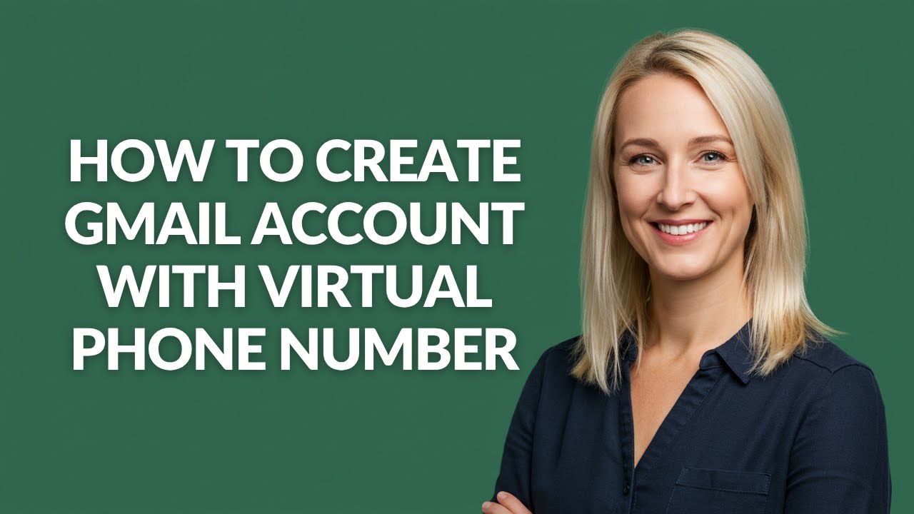 HOW TO CREATE GMAIL ACCOUNT WITH VIRTUAL PHONE NUMBER - Julia'sTutorials