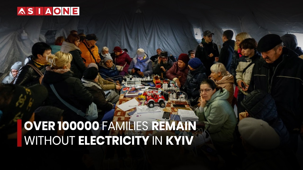 Over 100000 Families Remain Without Electricity in Kyiv | Asia One News
