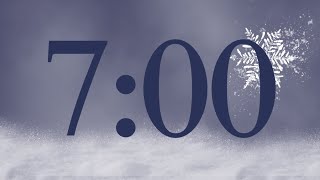 7 Minute Calm Snow Timer (Bass Alarm at End)