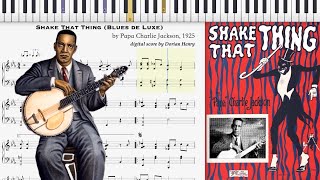 Shake That Thing by Papa Charlie Jackson (1925, Ragtime piano