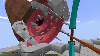 DIMAKAN CACING TANAH SUPER CRUNCH DELUXE TERBESAR DI DUNIA MINECRAFT! - MVLOG #23