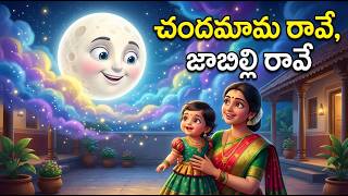 Chandamama Raave 🌙 Telugu Kids Rhymes  Tutor Tunes | చందమామ రావే జాబిల్లి రావే 🌙 తెలుగు పిల్లల పాట