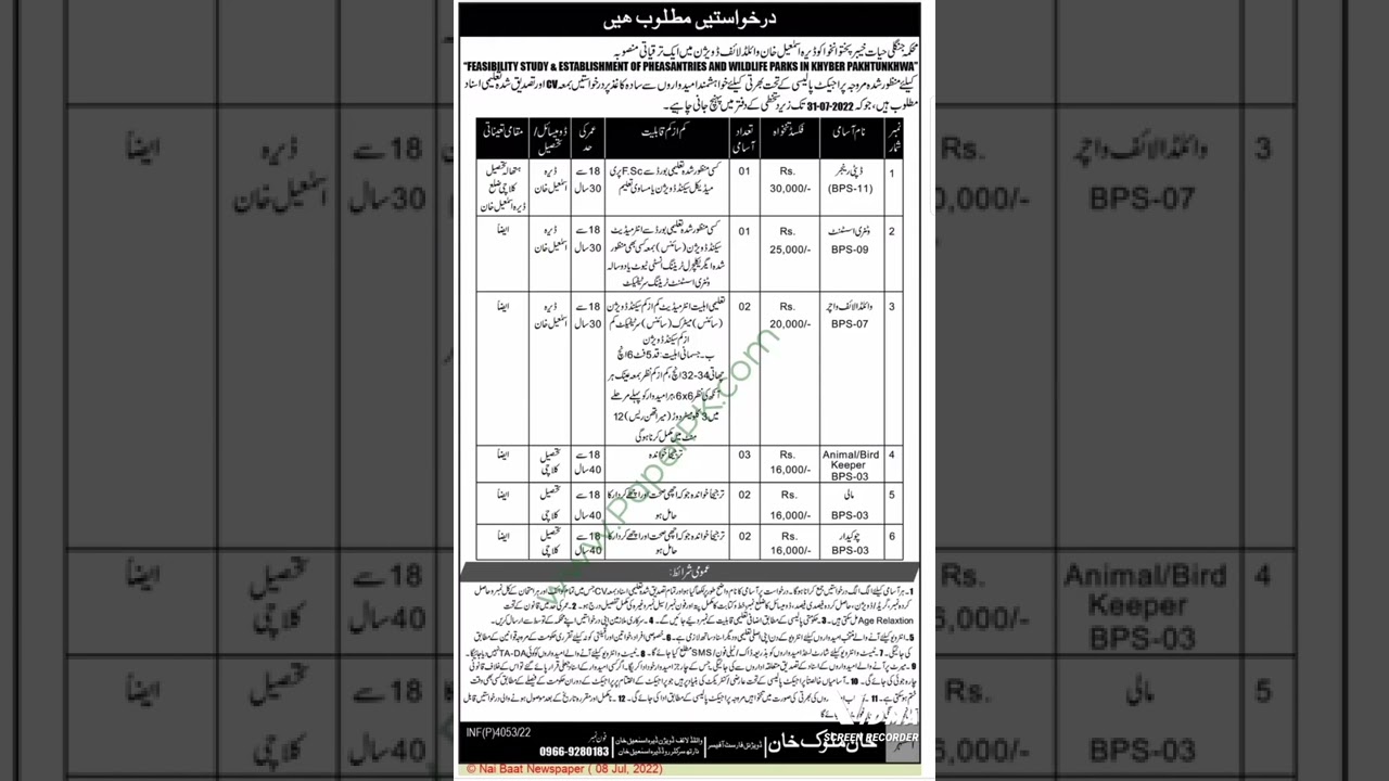 Forest Department Jobs in 2022