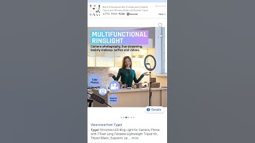 Tygot 10 Inches Big LED Ring Light for Camera, Phone tiktok YouTube Video Shooting and Makeup.