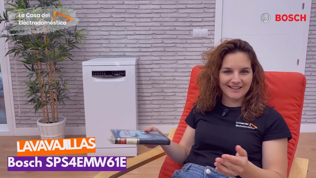 🍴 Bosch SPS4EMW61E | Lavavajillas de 45 cm, tercera bandeja y Home Connect