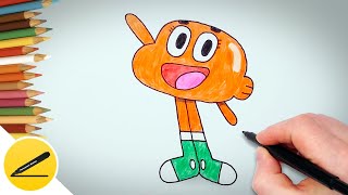 How To Draw Darwin From The Amazing World Of Gumball step by step