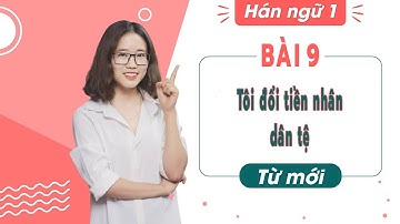 [Từ vựng HSK 1] Bài 9 : Tôi đổi tiền nhân dân tệ