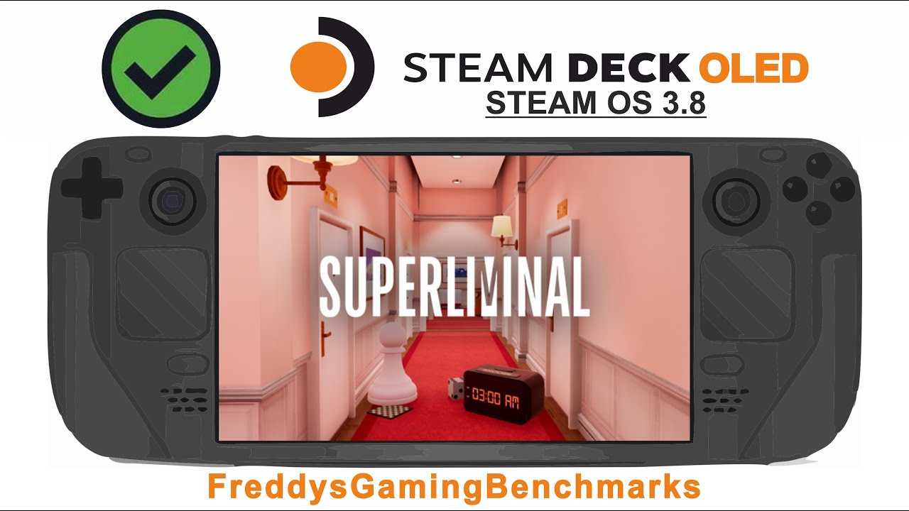 Superliminal on Steam Deck OLED with Steam OS 3.8