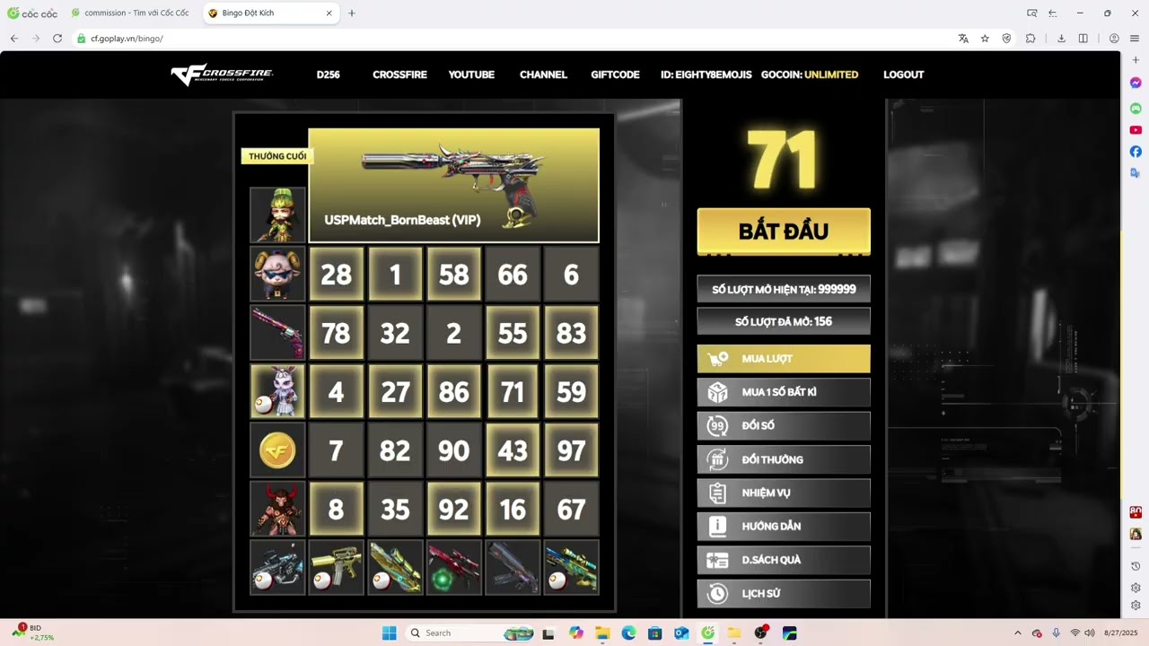 CFVN: Sự kiện Bingo săn USP Match-BornBeast