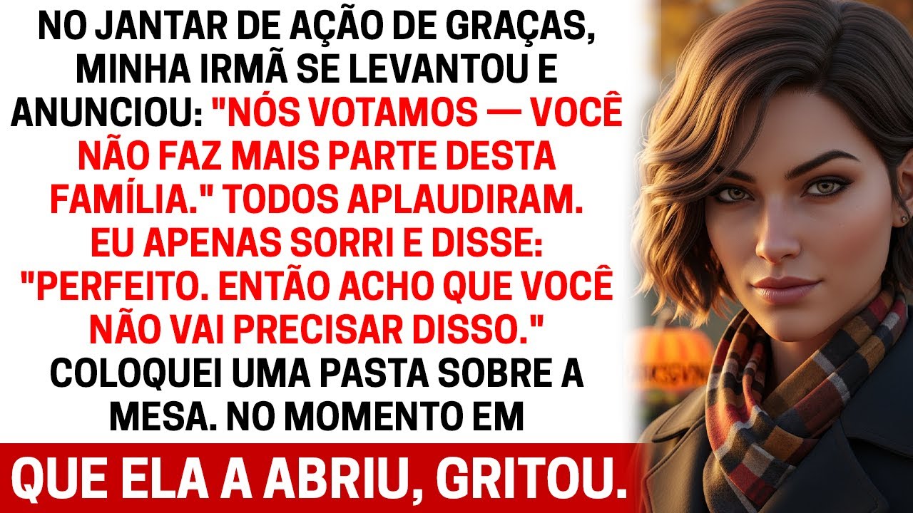 Fui expulsa dos eventos familiares no Dia de Ação de Graças — até que um segredo mudou tudo.