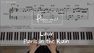 Lauv - Paris in the Rain/Piano cover/ Sheet chords