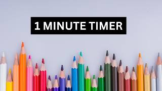 1MINUTE TIMER | BLACK SCREEN COUNTDOWN | NO MUSIC