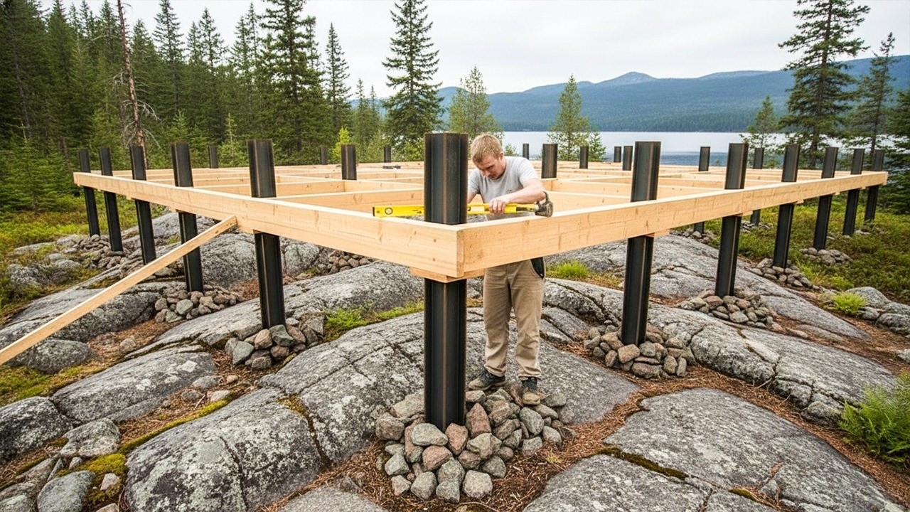 Этот парень умнее натовского инженера! Он строит деревянный дом всего за несколько дней!