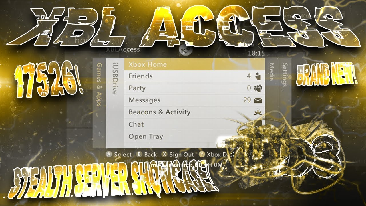 *BRAND NEW* XBL Access Stealth Server Showcase [17526] [RGH/JTAG] (FREE ...