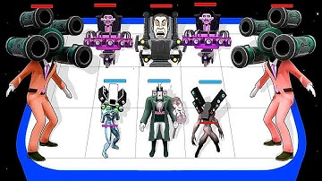 Merge Sink Titan Cameraman, Battle Master ( Merge Master) Skibdi Toilet Monster War Gameplay.