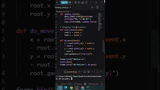 Floating Clock Widget Using Python 🕒 | Tkinter Project #calculator #codenewbie #python #coding
