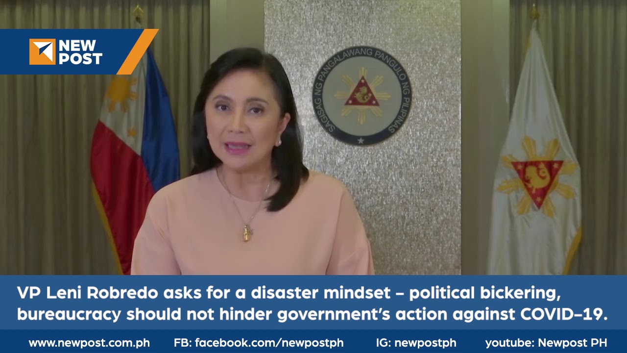 Vice President Leni Robredo's Address on COVID-19 Pandemic
