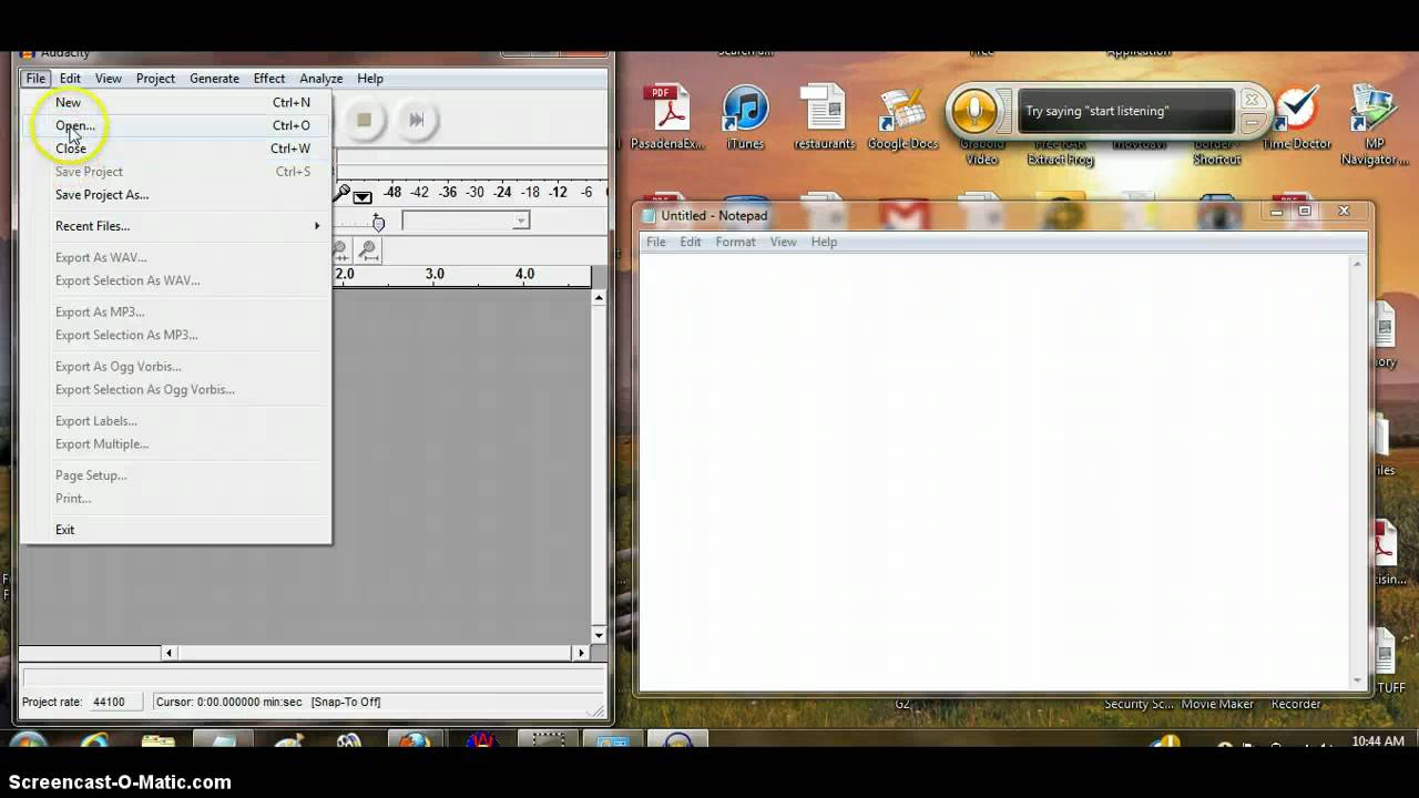 Use MS Windows Speech to Text to Transcribe