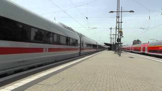 ICE Velaro D fuhr nach Brackwede fuhr aus dem HBF Gütersloh