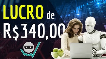 Lucro de R$340,00 em conta REAL - Robô Trader SmarttBot - Estratégia Hórus 2.0 - Iniciante SmarttBot