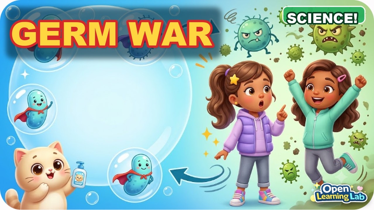 🦠 Good Germs vs Bad Germs! | Germs & Healthy Habits Explained for Kids