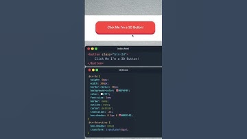 3d button using html css