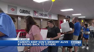 WATCH | Parents keep son’s memory alive by giving back to others