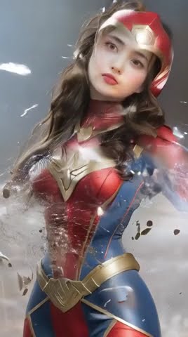 Wan2.1-Fun-1.3B-InP - Beauty Super Heroine Transform