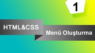 HTML & CSS ile Yatay Menü Yapımı Cascading Drop down Navigation Menu
