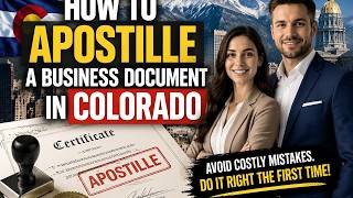 How to apostille a business document in Colorado