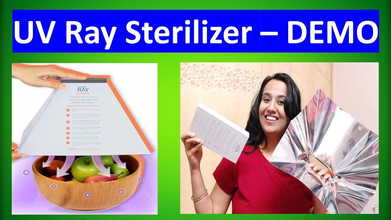 UV sterilizer Box DEMO | Caresmith Ray | kill 99% virus, bacteria from Phone, Cash, mask, veg, fruit