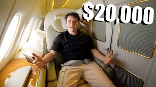 Buying $20,000 FIRST CLASS Airplane Seat at 20 years old!!