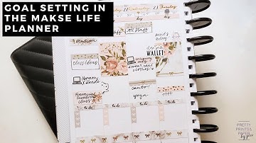 Goal Setting in the Makse Life Planner | Pretty Prints & Paper