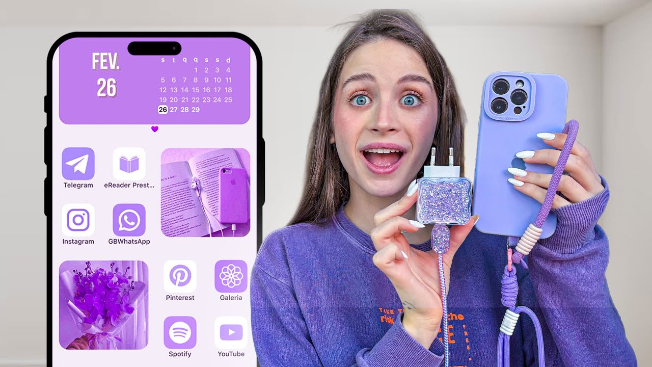 DECORANDO O IPHONE NOVO DA NICOLLY!📱💜