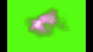 blue screen effect slightly different pink magic explosion