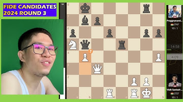 4K Queen d4 ?!? Vidit vs Praggnanandhaa || 3 ROUND || 2024 FIDE CANDIDATES