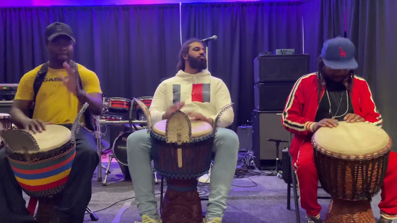 The Djembe rocking Rollers Dramane Kone, Papa Diarra, Aboubacar Camara and Mike Rocking at Sound Co