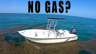 what to do when your boat runs out of gas